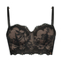 Helena Padded Underwired Longline Bra, Black