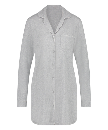 Essential Jersey Shirtdress, Grey