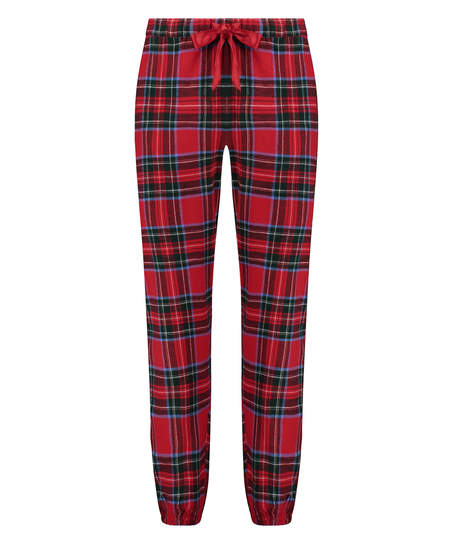 Flannel Pyjama Pants, Red