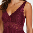 Modal Lace Slip Dress, Purple