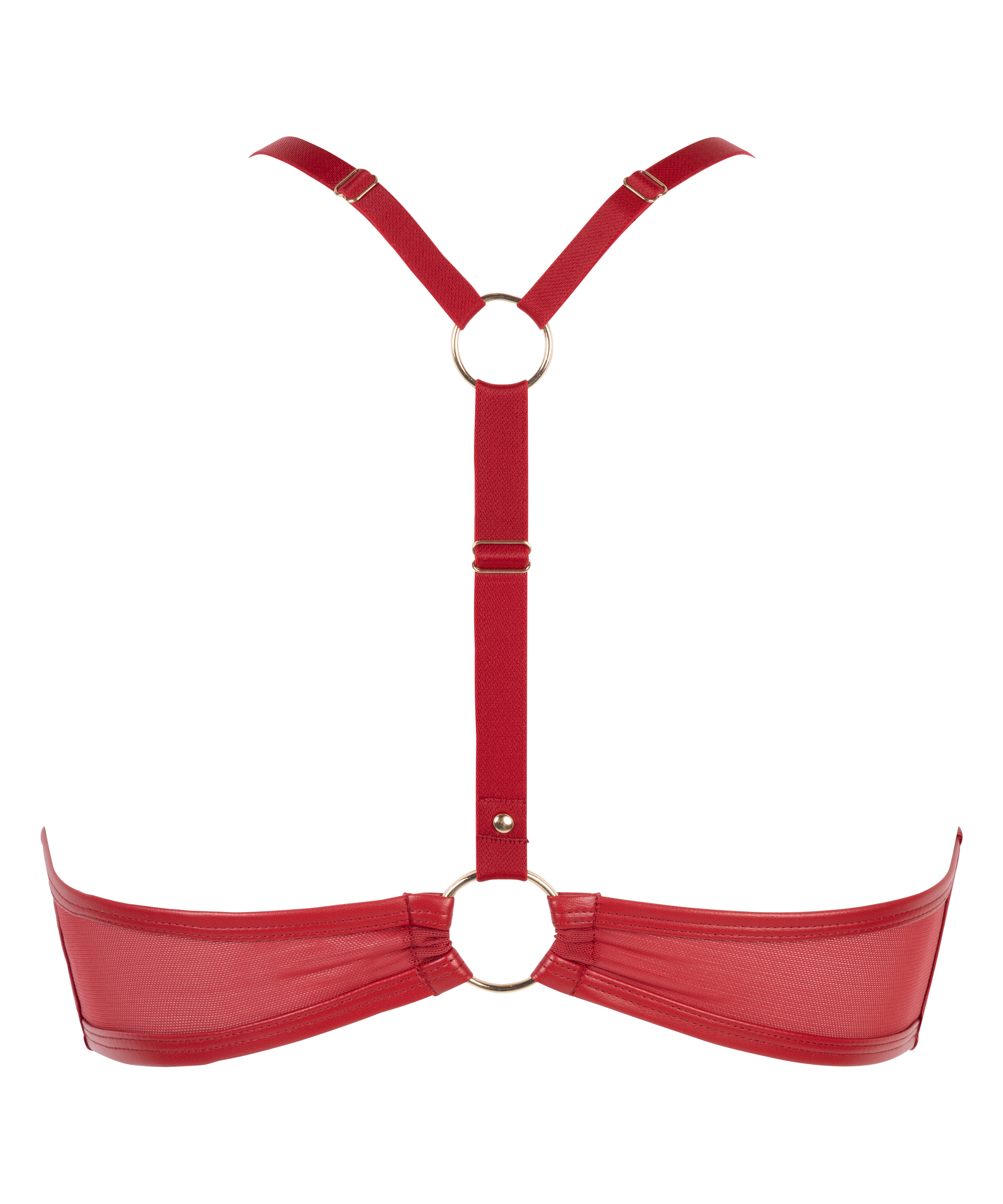 Faye Padded Underwired Push-Up Bra, Red, main