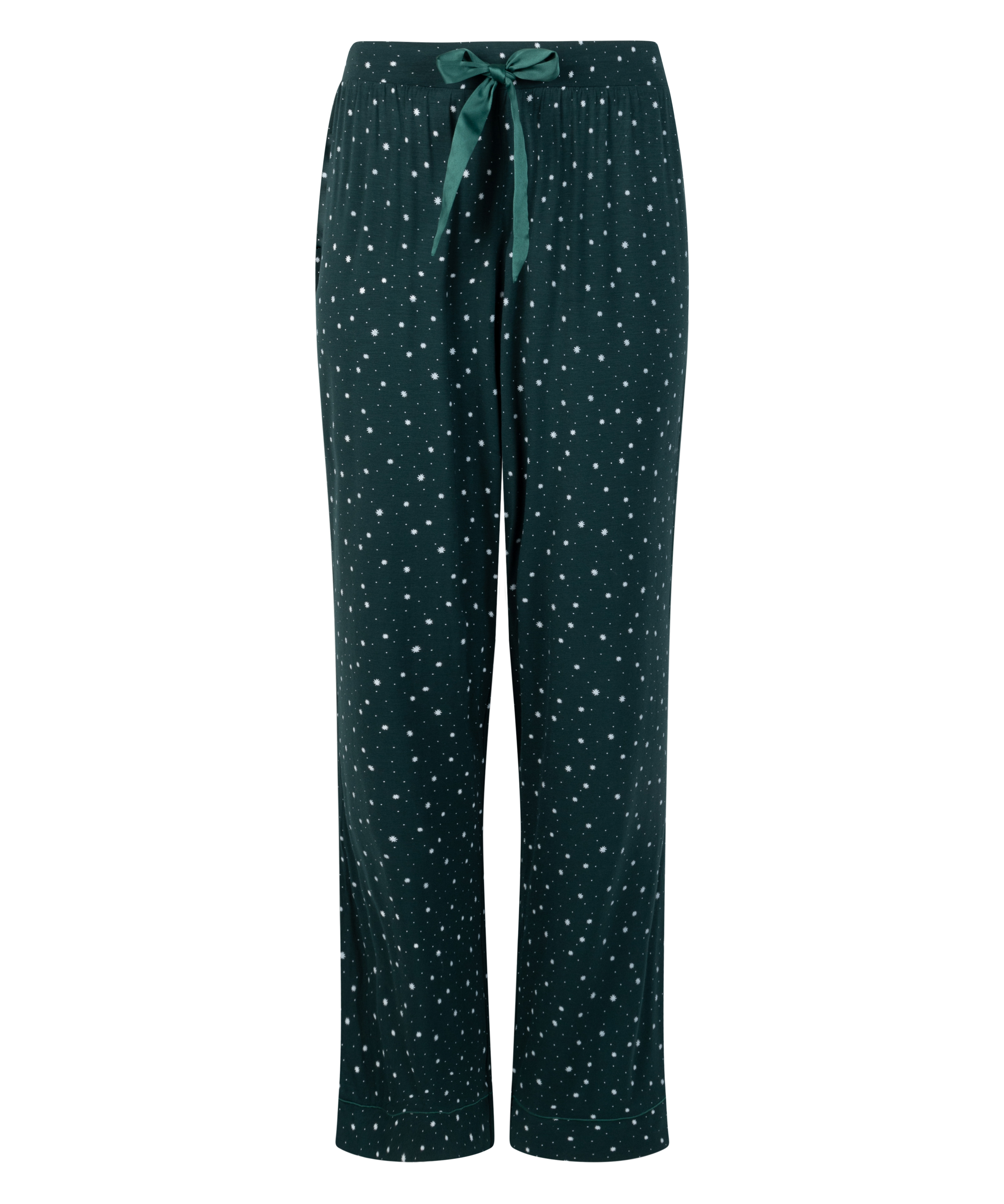 Jersey Pyjama Pants, Green, main