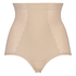 Sculpting scallop high waisted brief - Level 3, Beige