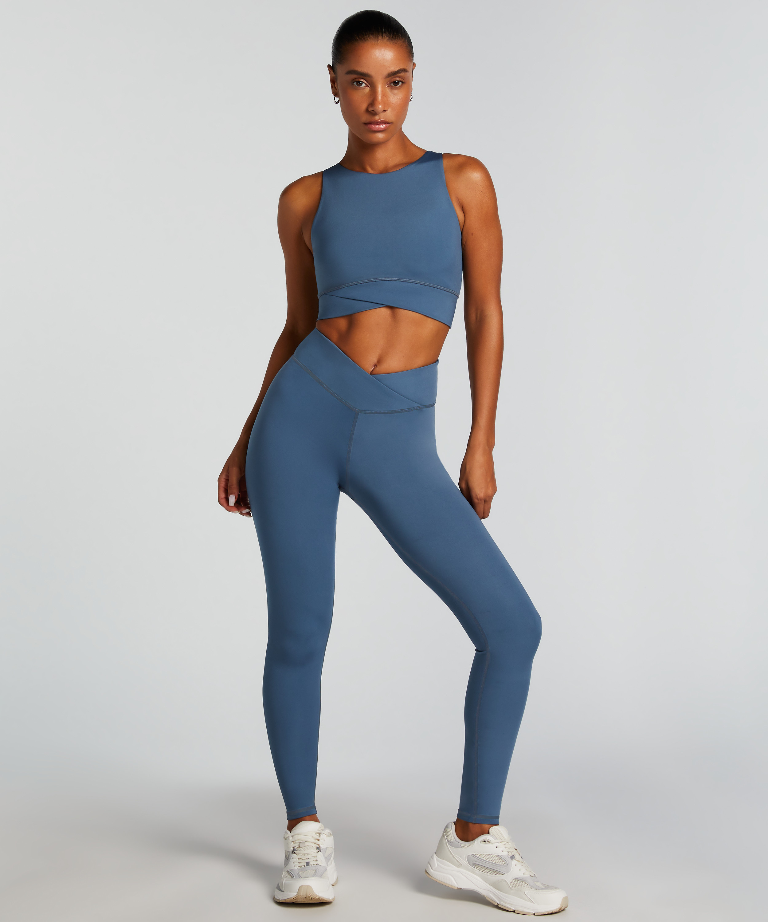 HKMX Sports Bra Level 1, Blue, main