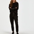 Velvet Lurex jogging bottoms, Black