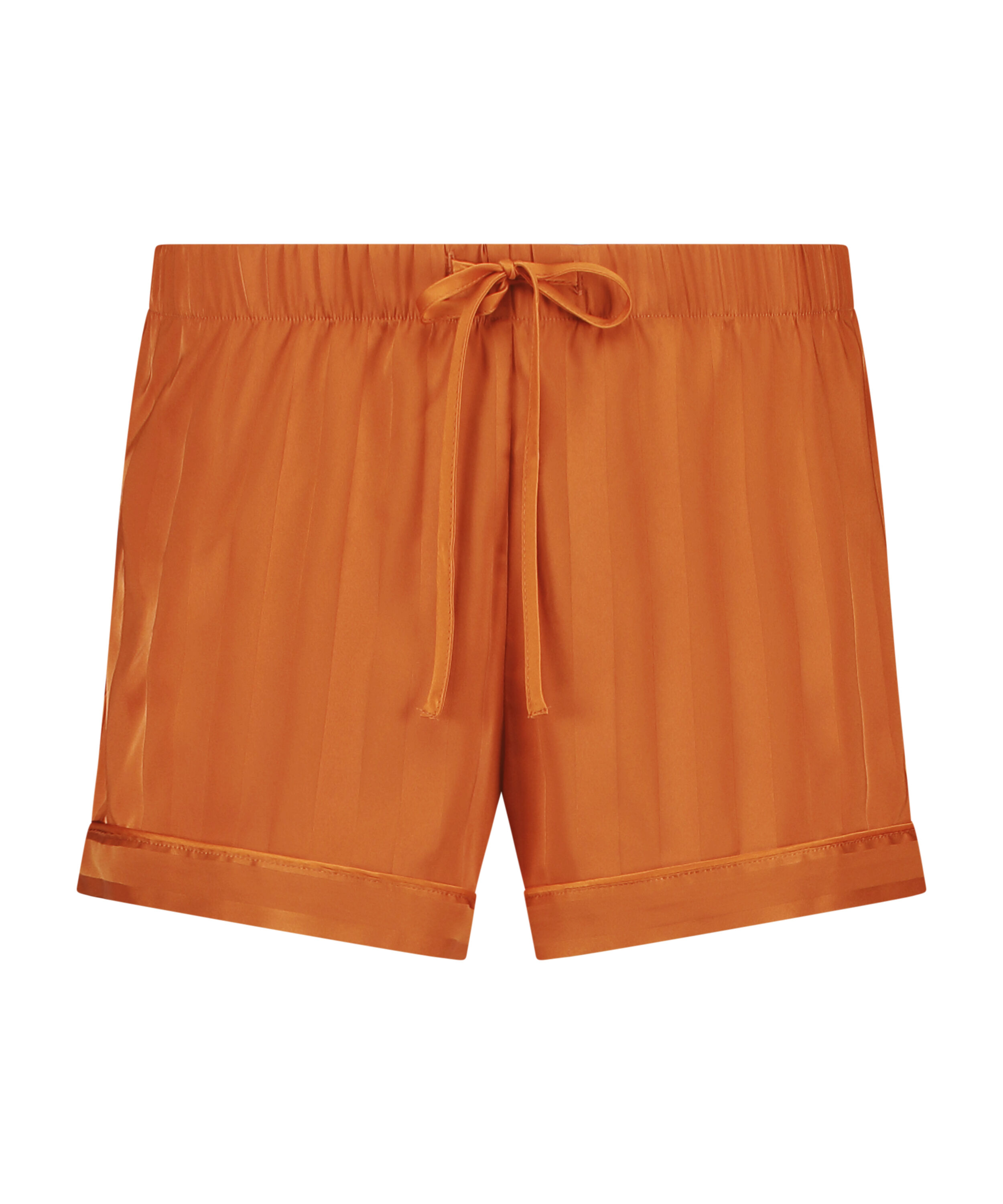 Satin pyjama shorts, Orange