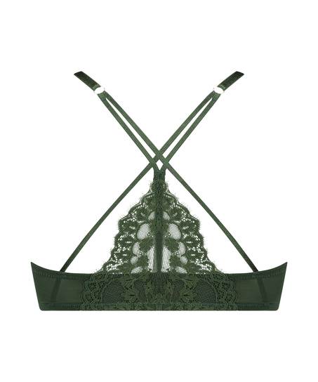 Miley padded push-up underwired bra, Green