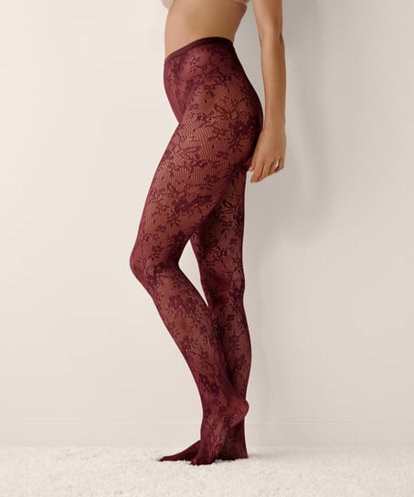 Tights Allover Lace, Purple