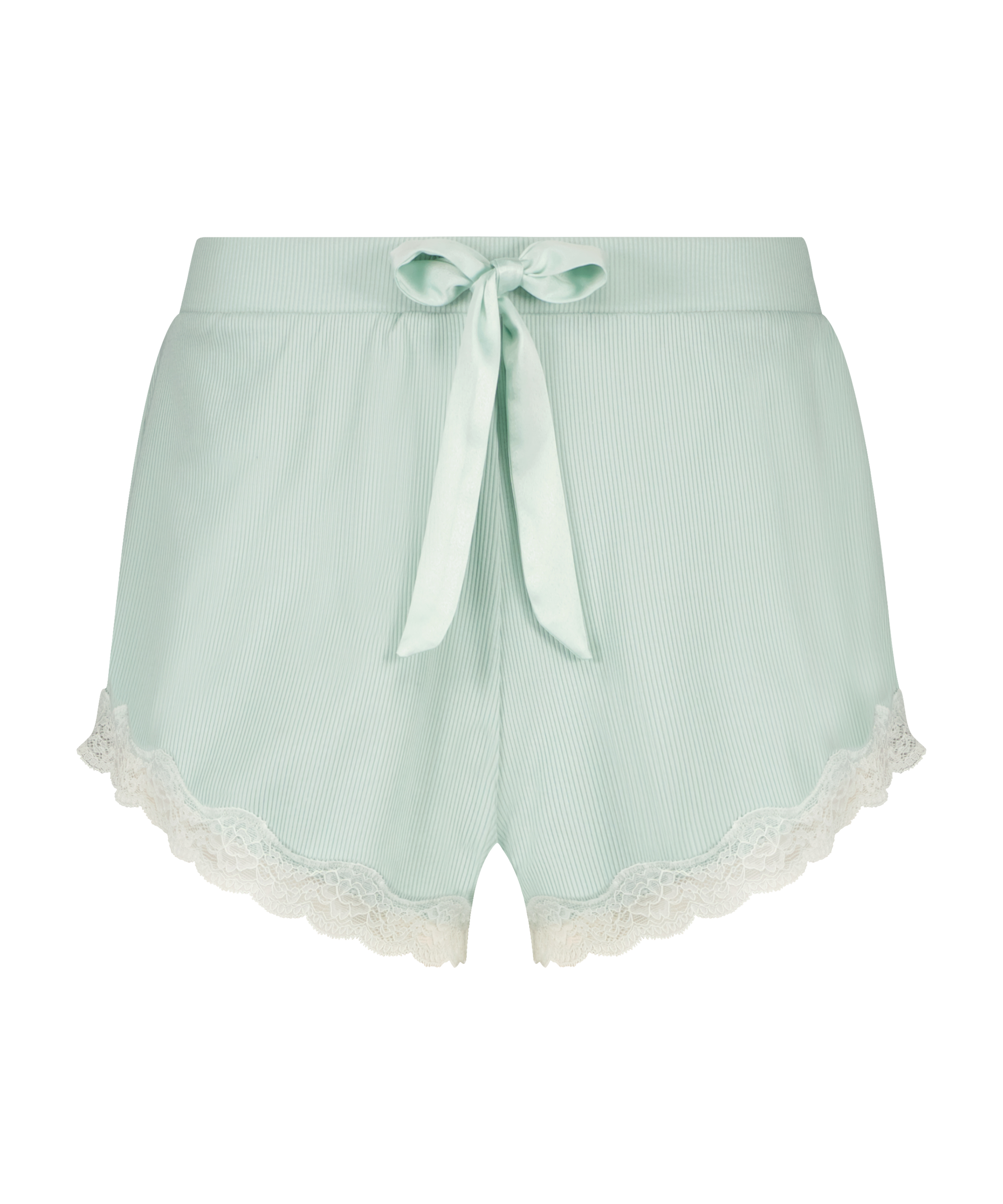 Ribbed lace Shorts, Green, main