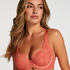 Daisy Non-Padded Underwired Bra, Orange