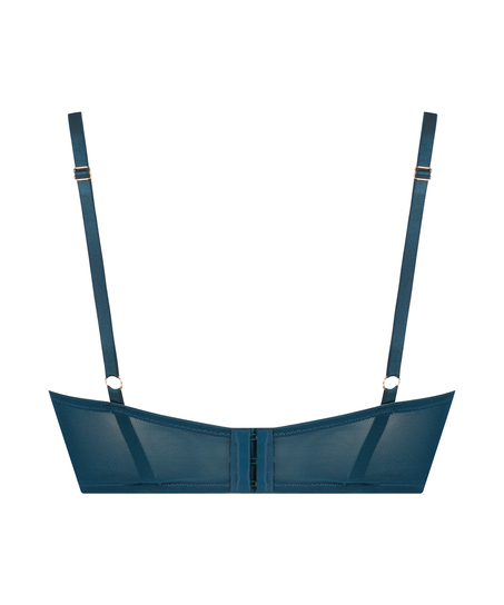 Riri Padded Underwired Push-Up Bra, Blue