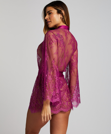 Isabelle Lace Kimono, Purple