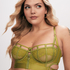 Sable Non-Padded Longline Underwired Bra, Green