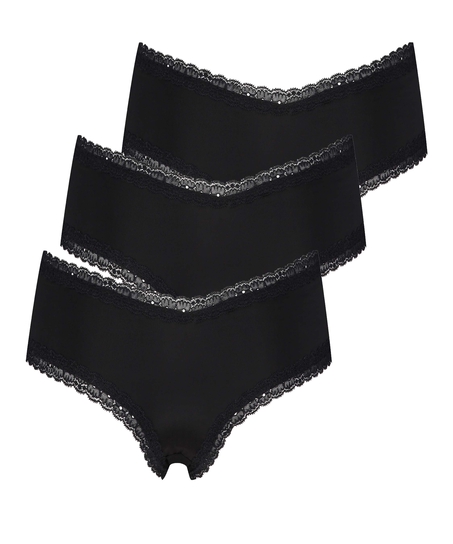 3-Pack London Brazilian, Black