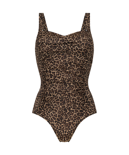 Leopard Swimsuit, Brown