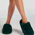 Fake Fur House slippers, Green