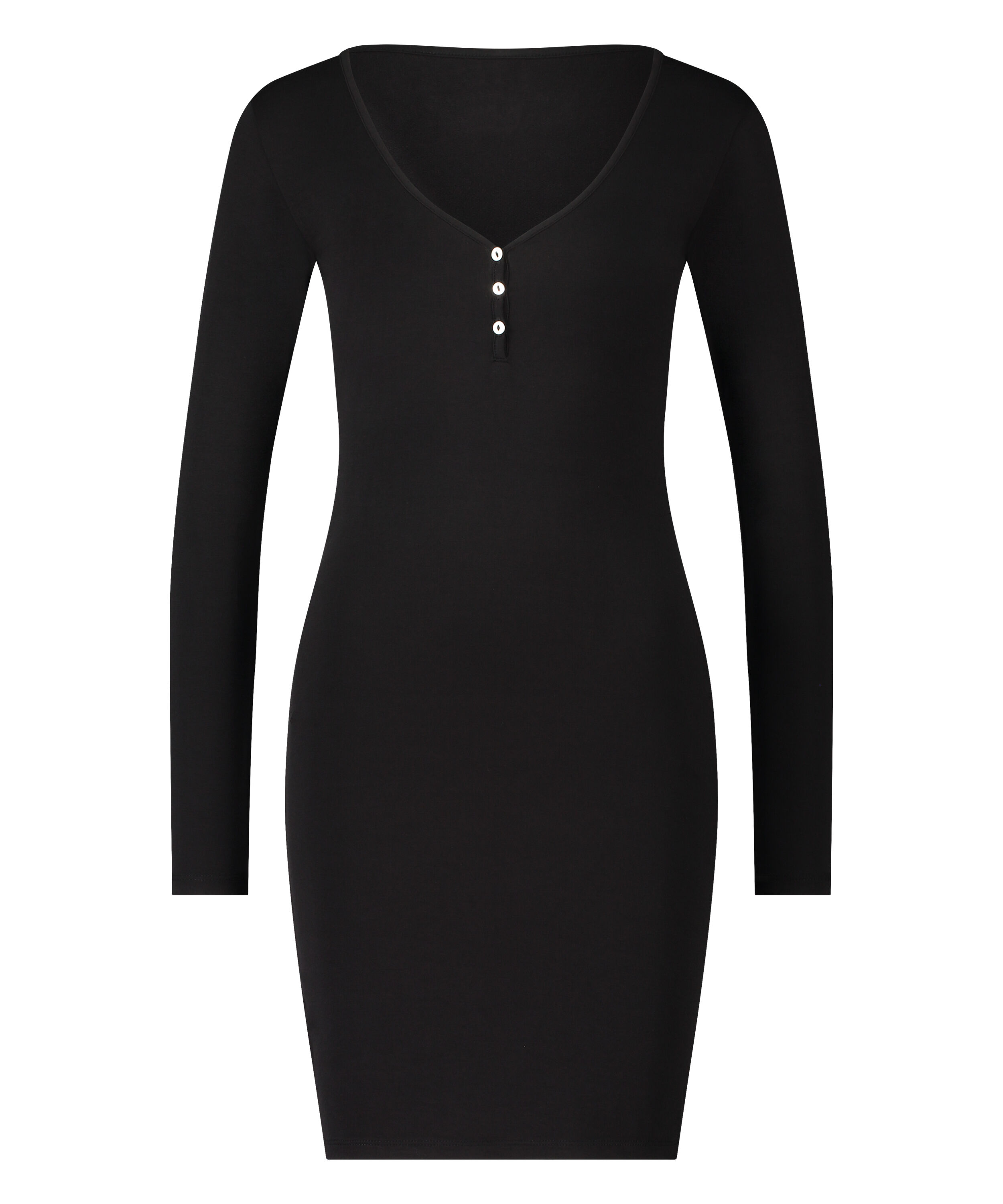 Henley Nightshirt, Purple