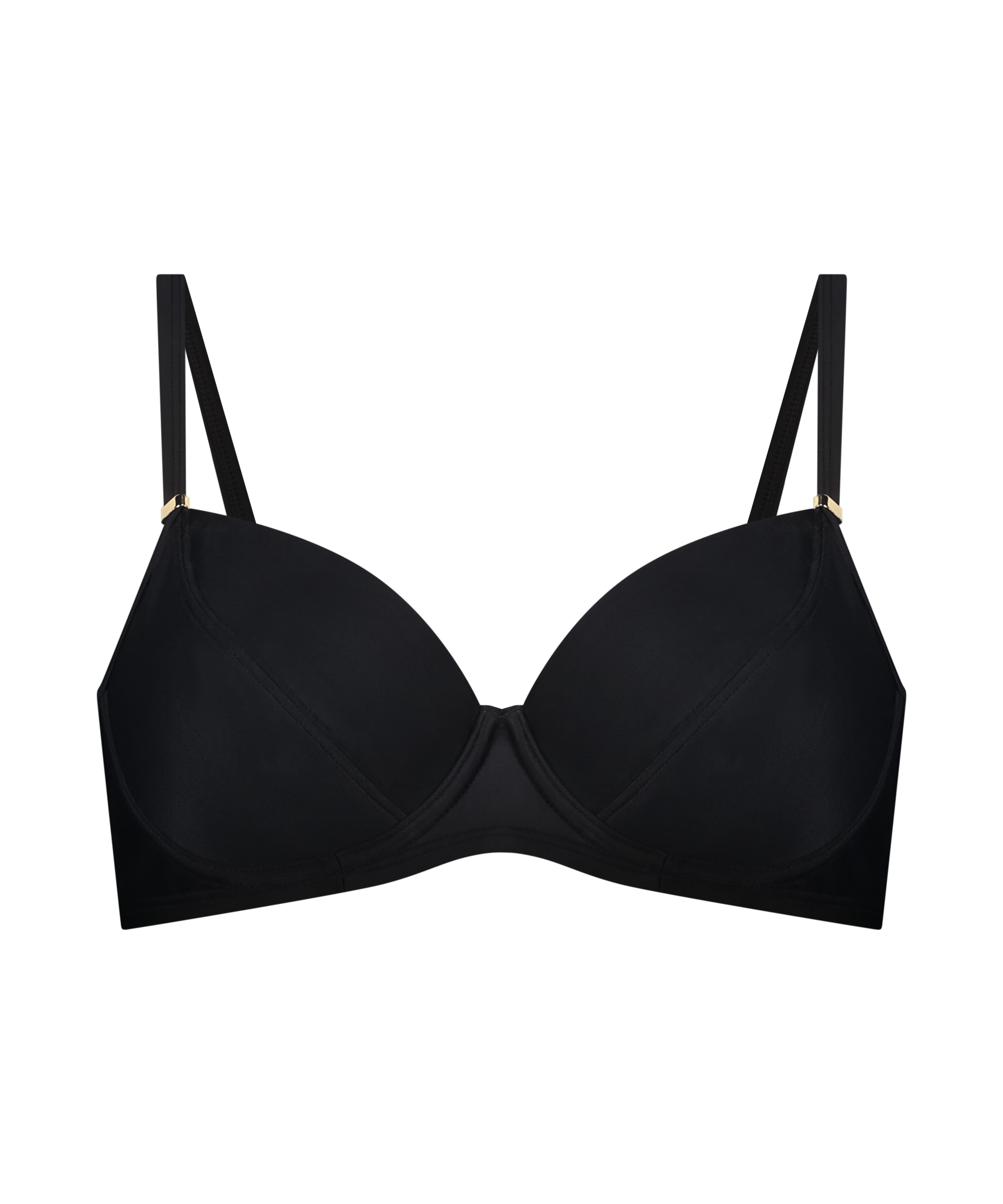 Luxe Bikini Top, Black, main