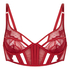 Billie Non-Padded Longline Underwired Bra, Red