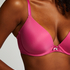 Plunge Padded Underwired Bra, Pink