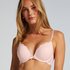 Teddy Padded Underwired Push-Up Bra, Pink