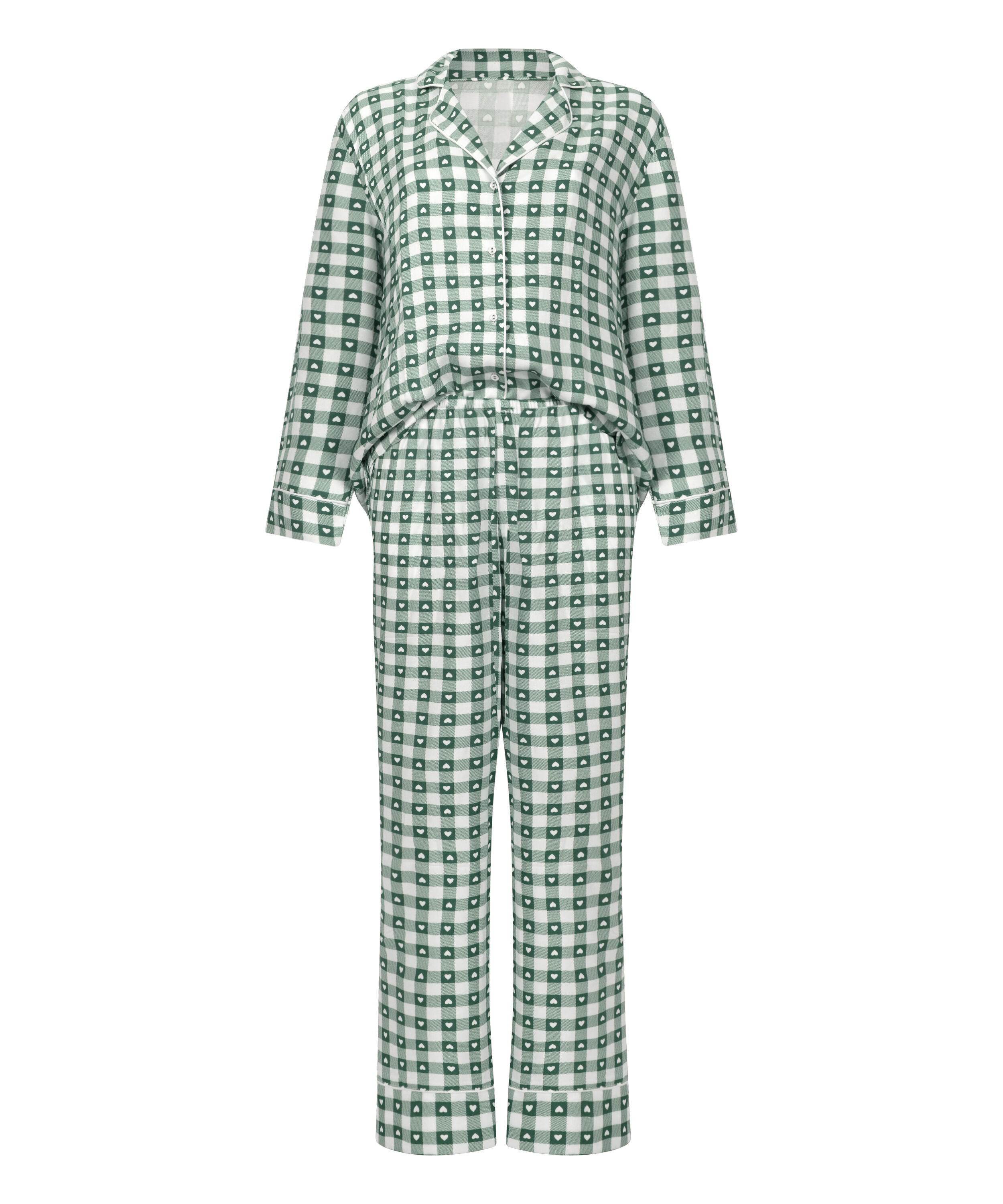 Pyjamaset Twill, Green