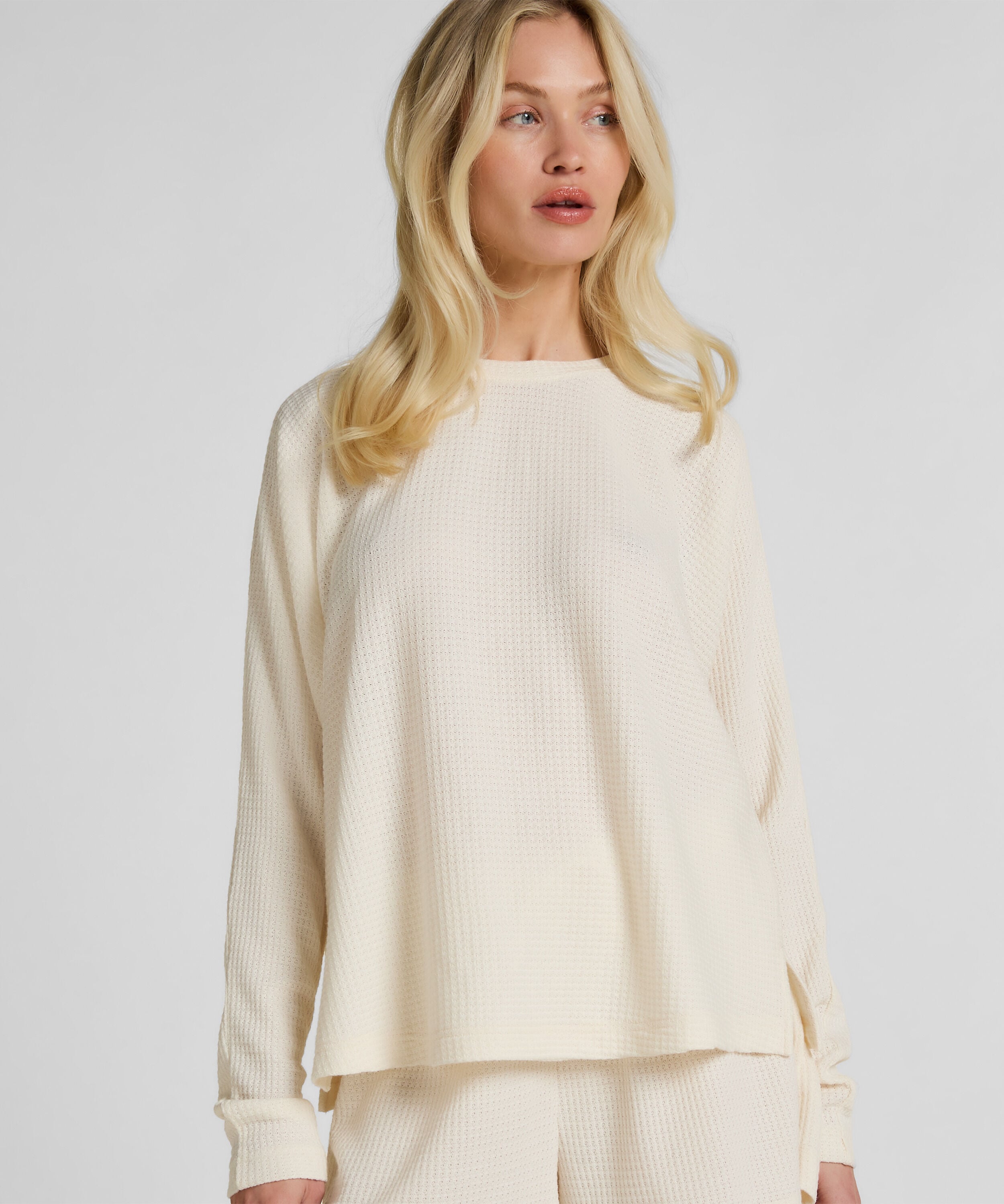 Top Waffle Everly, White