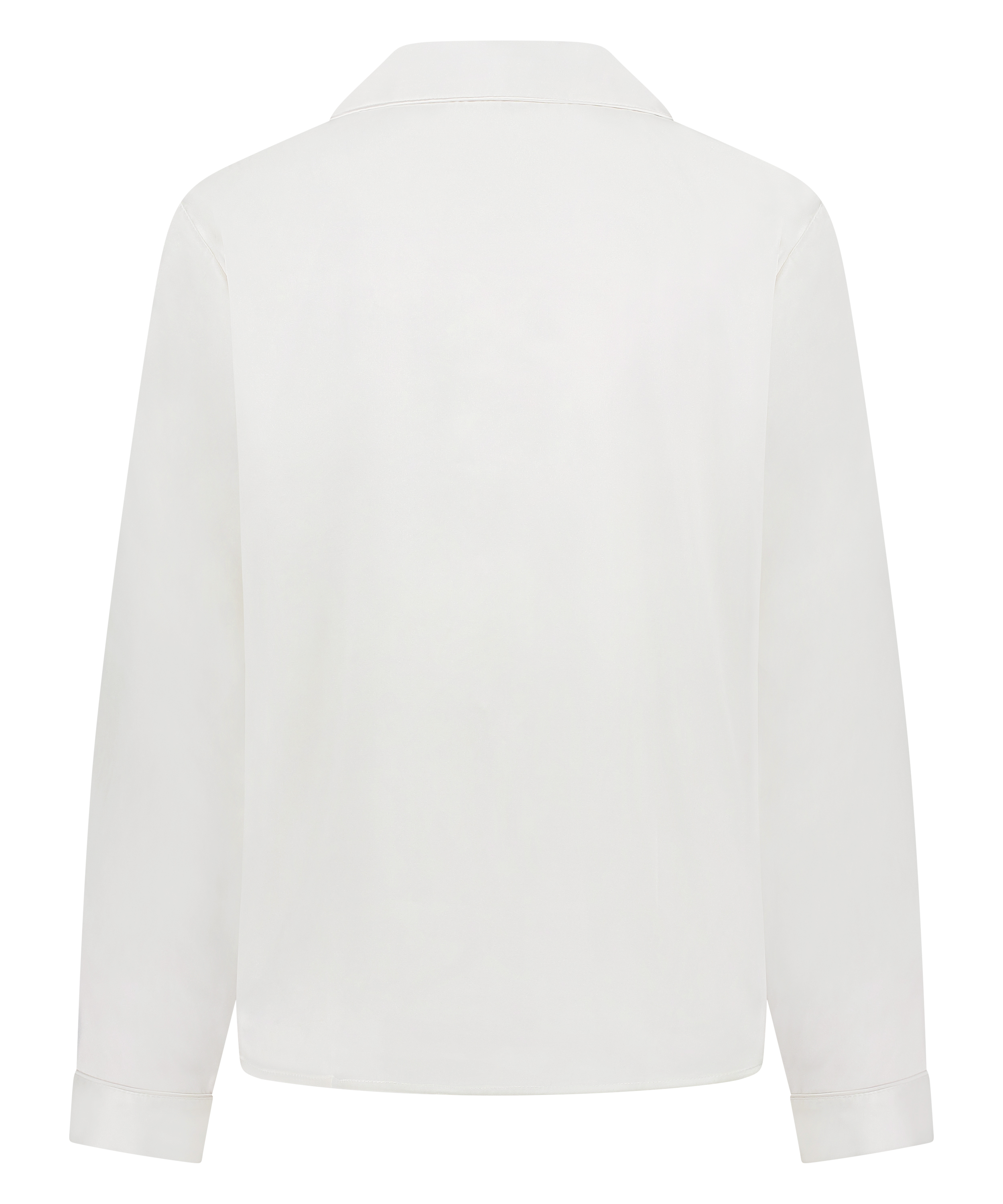 Satin Long-Sleeved Jacket, White, main