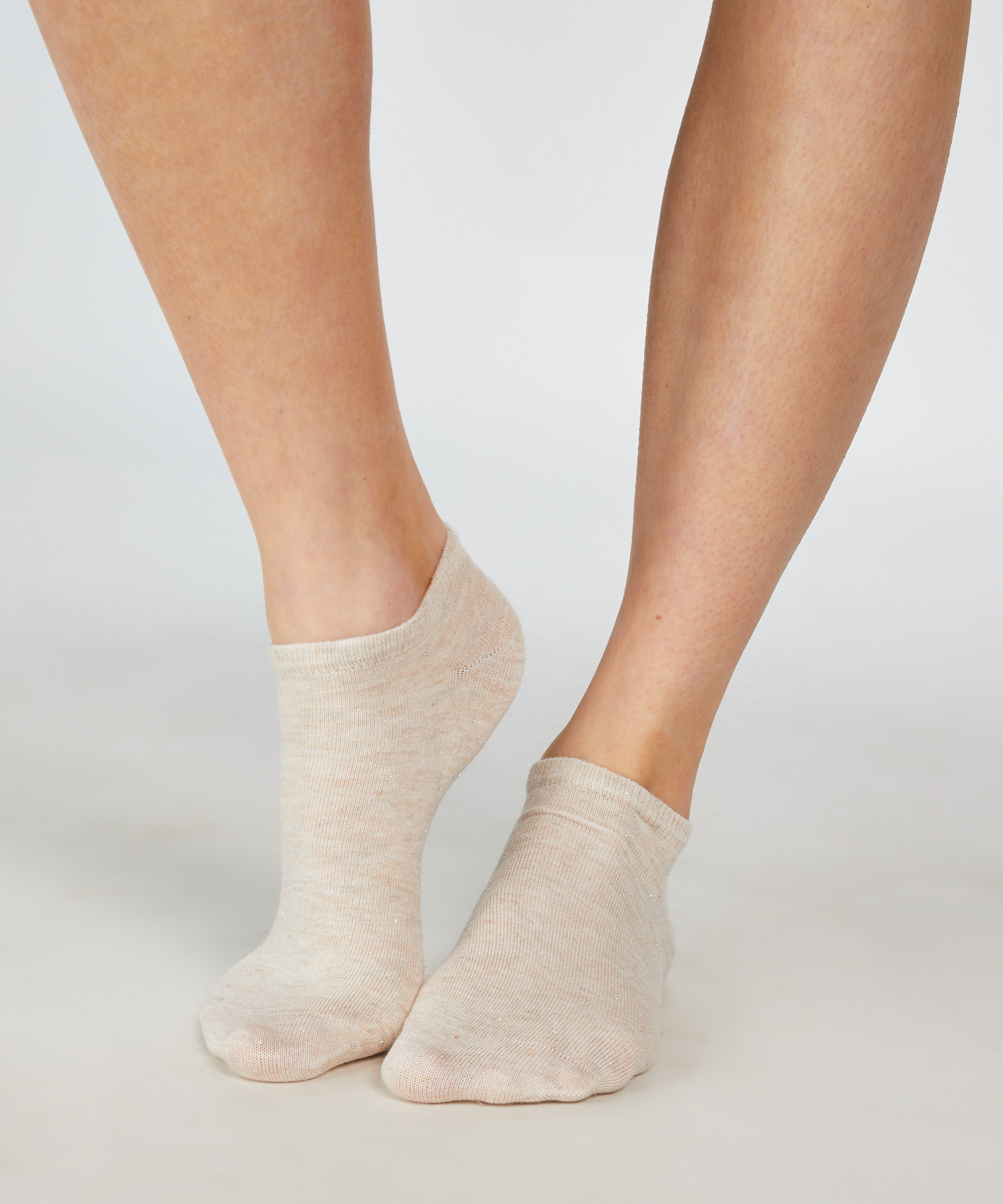 2 Pairs Lurex Socks, Yellow, main