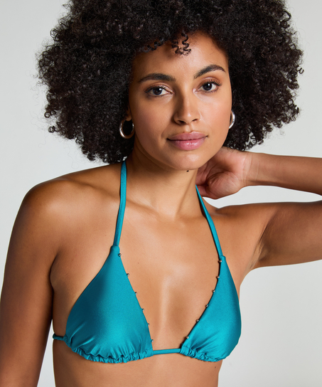 Aqua Triangle Bikini Top, Green