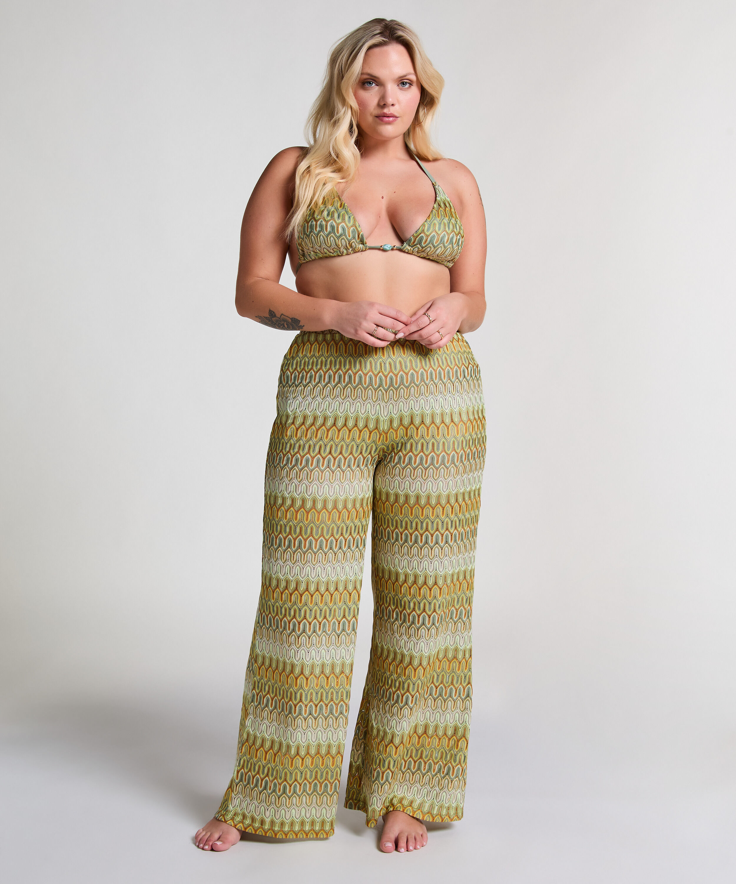 Cali Crochet Pants, Green