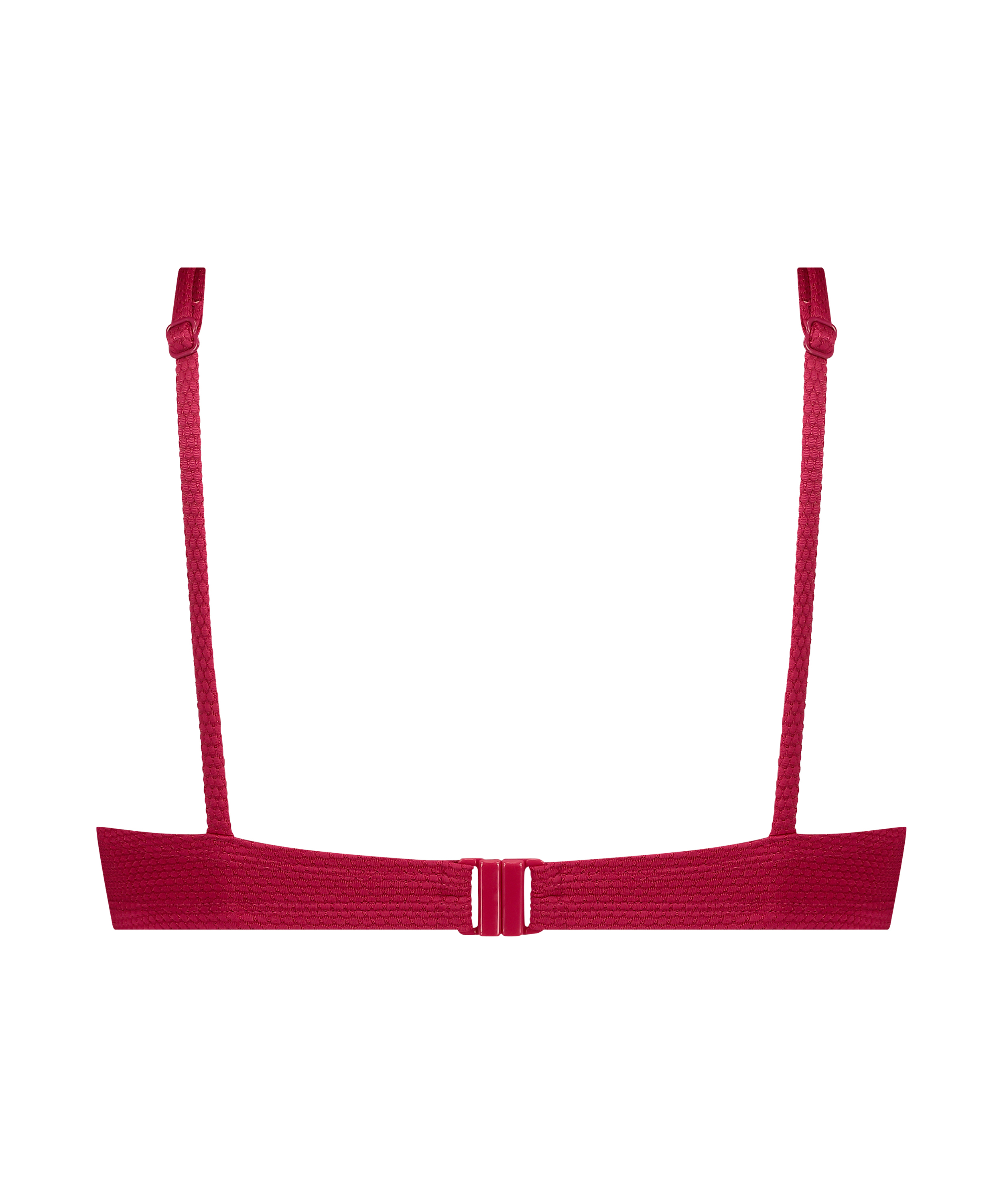 Scallop Non-Padded Underwired Bikini Top, Pink, main