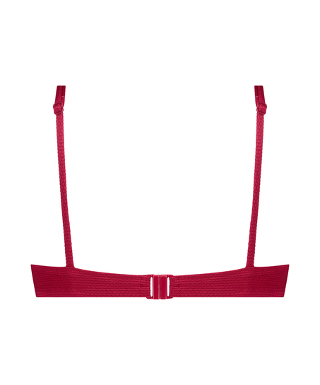 Scallop Non-Padded Underwired Bikini Top, Pink