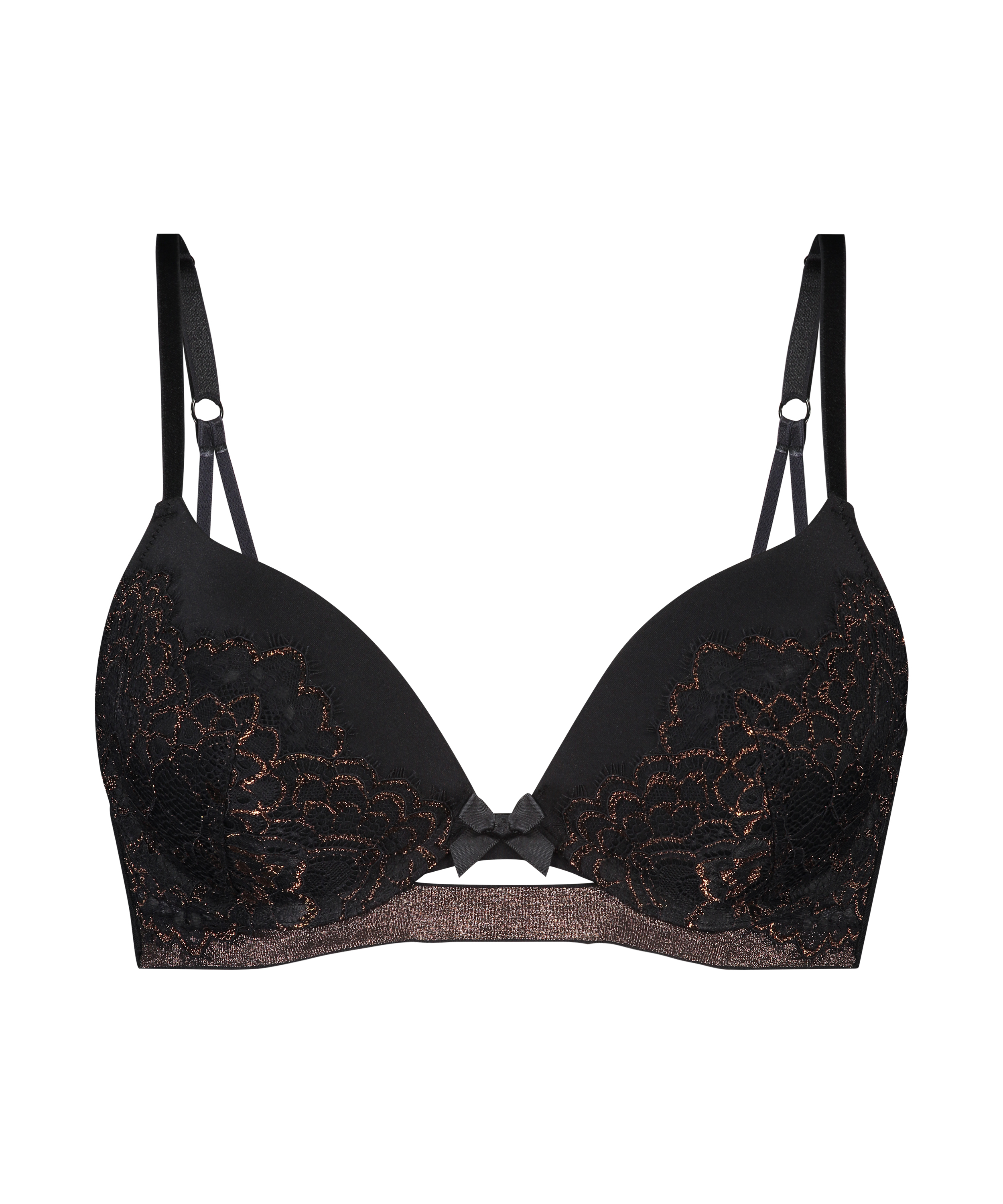 Padded push-up bra Bianca, Black, main