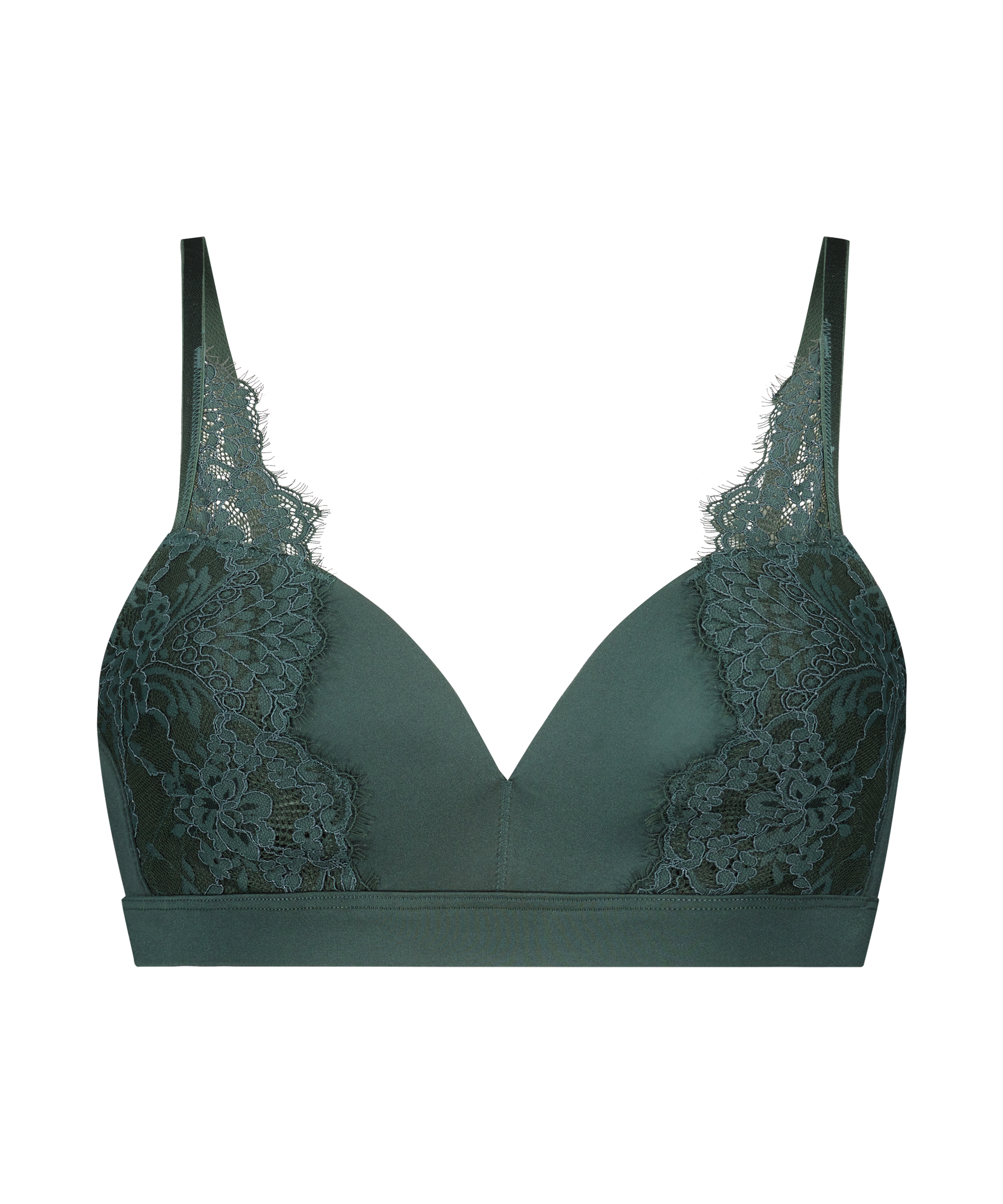 Alexa Padded No-Wire Bra, Green, main