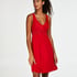 Modal Lace Slip Dress, Red