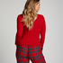 Long-Sleeved Pyjama Top, Red