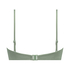 Scallop push-up underwired bikini top Cup A - E, Green