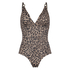 Leopard swimsuit, Beige