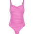 Scallop Shaping Swimsuit, Pink