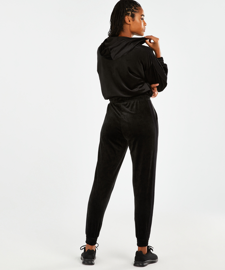HKMX Sport pants Velours, Black