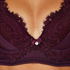 Lotte Padded Longline Underwired Bra, Purple