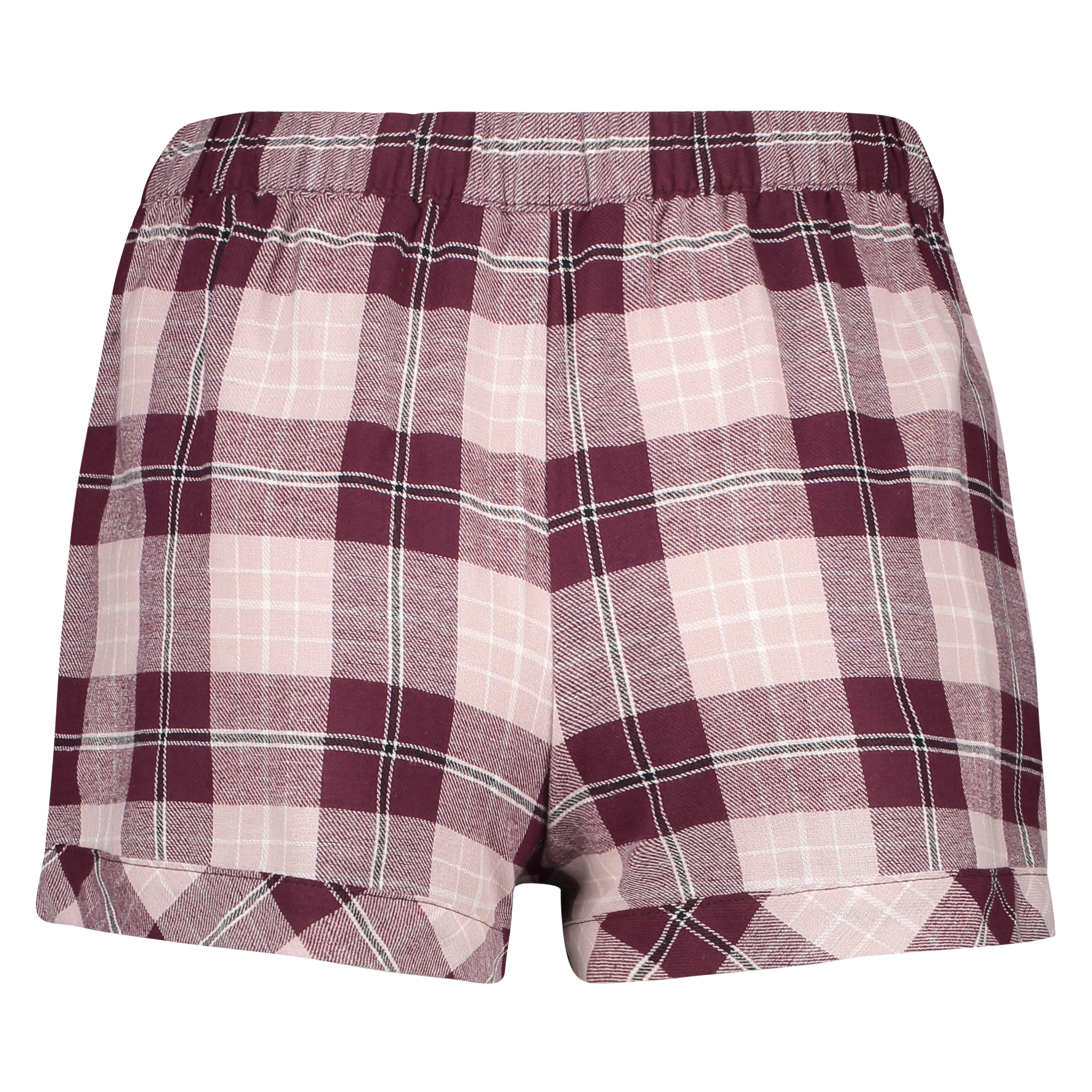 Twill Check shorts, Red, main