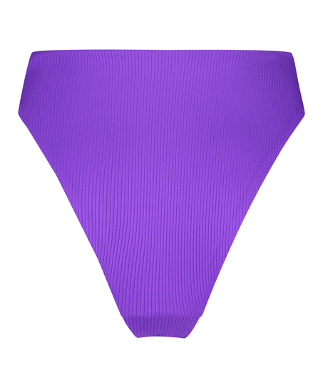 Eclipse High-Leg Bikini Bottoms, Purple
