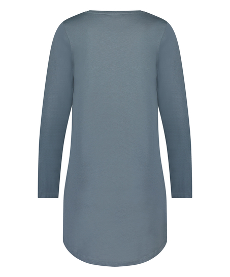 Round Neck Nightshirt, Blue