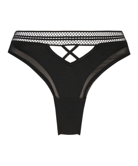 Mina High Leg Brazilian, Black