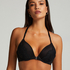 Lorena Padded Underwired Push-Up Bra, Black