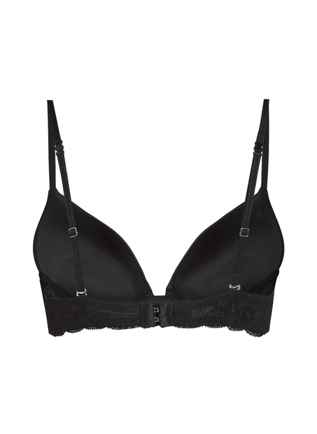 Angie Padded Underwired Push-Up Bra, Black