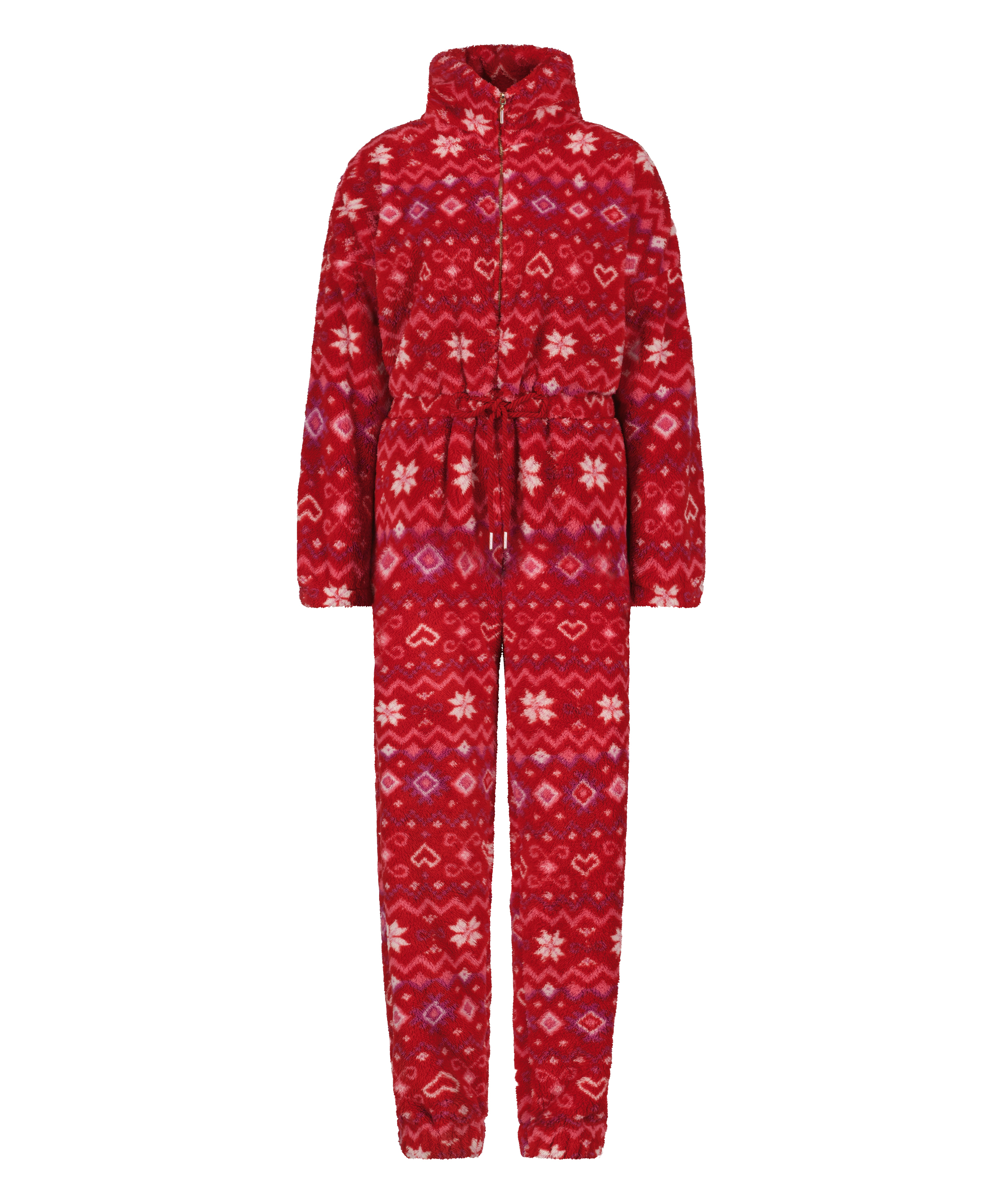 Onesie fleece, Red, main