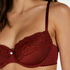 Cherry Padded Underwired Bra, Red